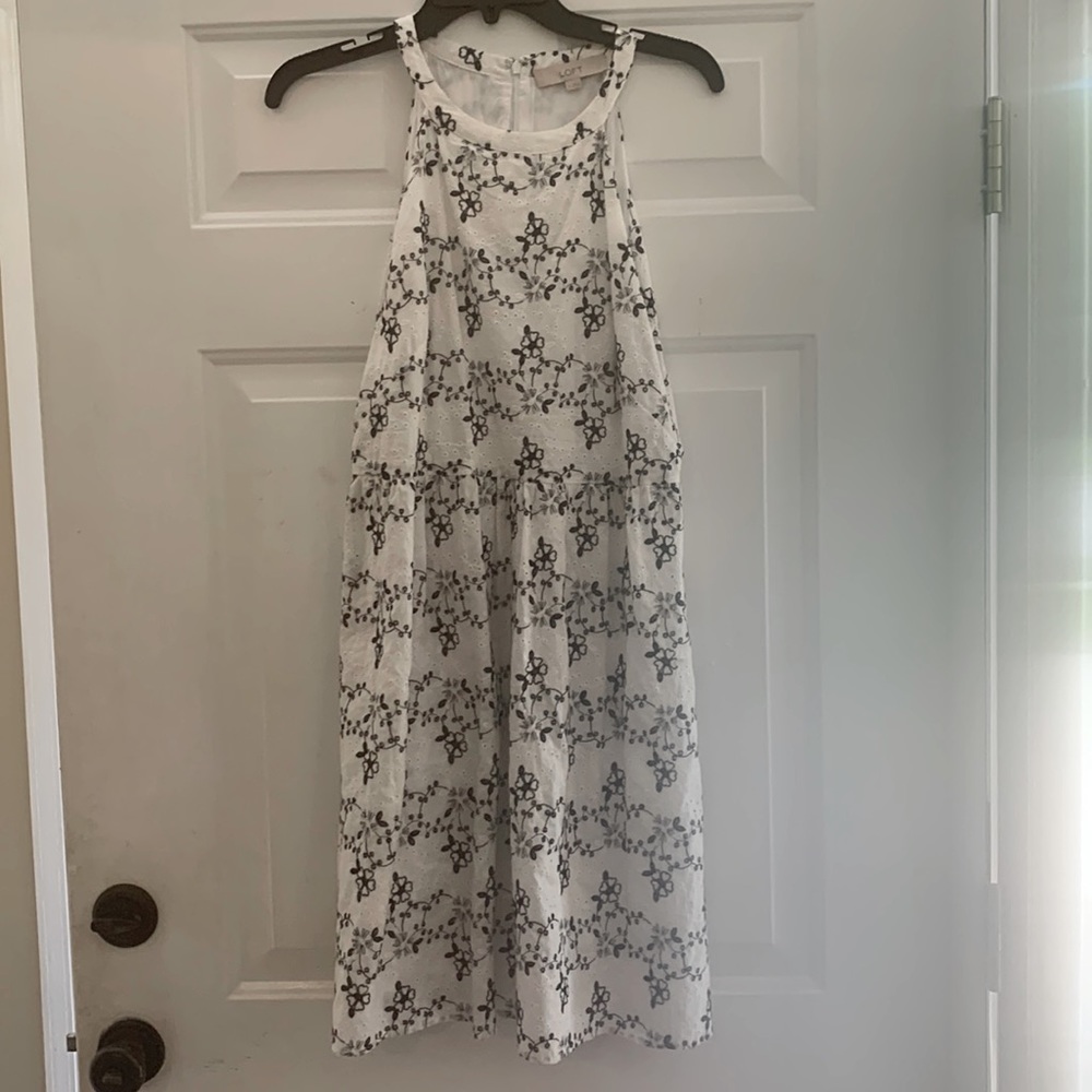 Loft Eyelet Swing Dress